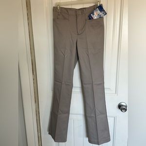 Dickies Womens Juniors Stretch School Work Uniform Size 1 Gray Junior Pants